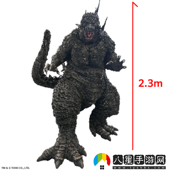 哥斯拉70歲生日！最新公布2.3米巨大雕像