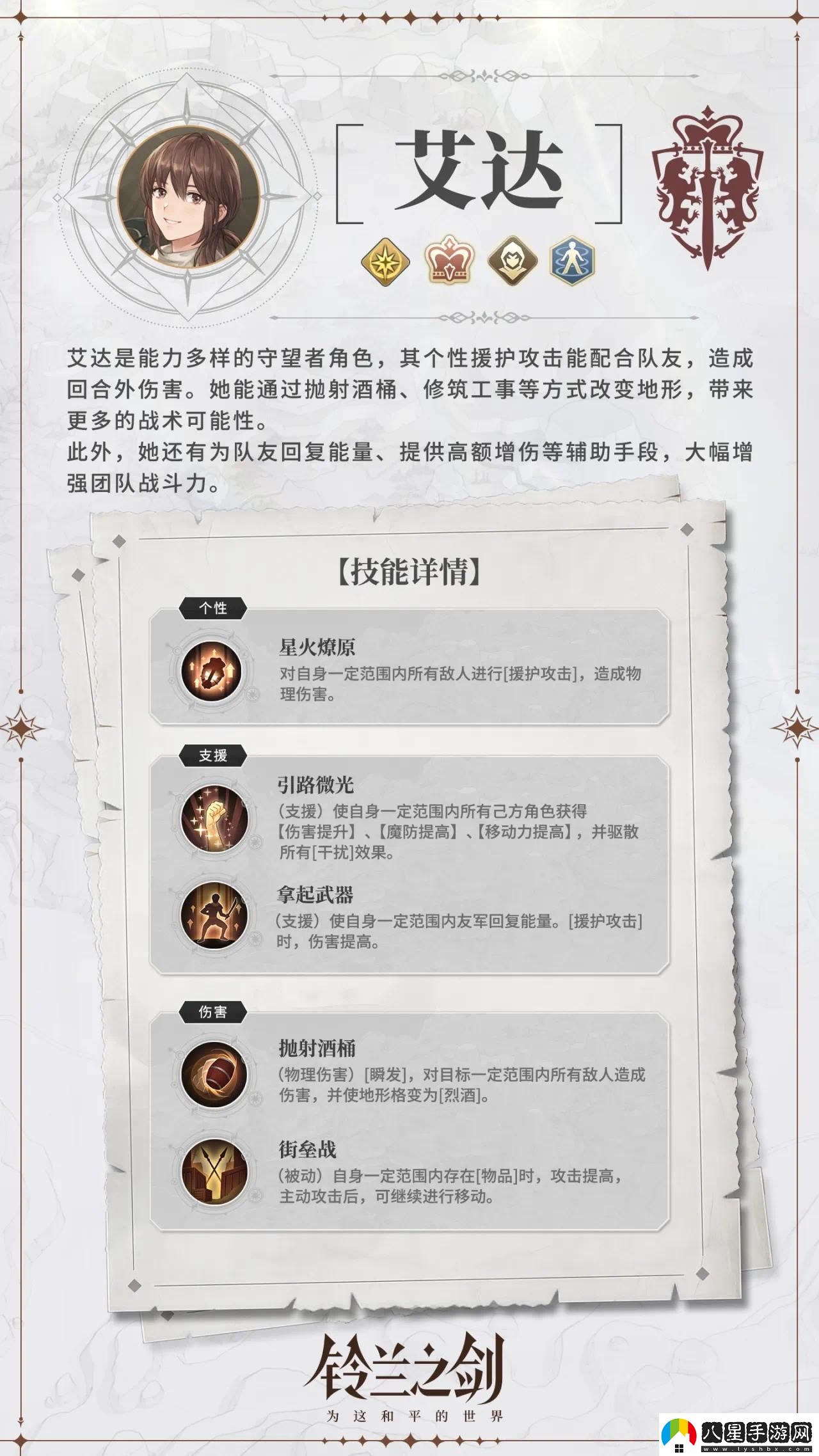 鈴蘭之劍艾達角色介紹